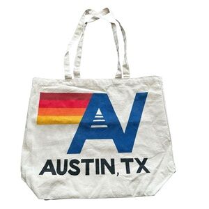 Aviator Nation Austin, TX Canvas Tote Bag Multicolor